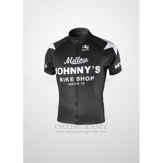 2010 Cycling Jersey Johnnys Black Short Sleeve and Bib Short