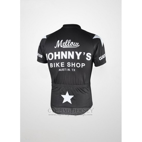 2010 Cycling Jersey Johnnys Black Short Sleeve and Bib Short