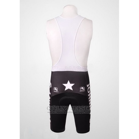 2010 Cycling Jersey Johnnys Black Short Sleeve and Bib Short