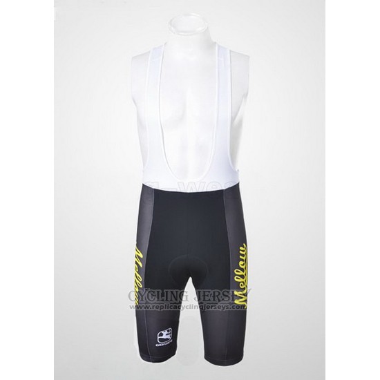 2010 Cycling Jersey Johnnys Black and Yellow Short Sleeve and Bib Short