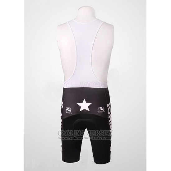 2010 Cycling Jersey Johnnys Orange and Black Short Sleeve and Bib Short