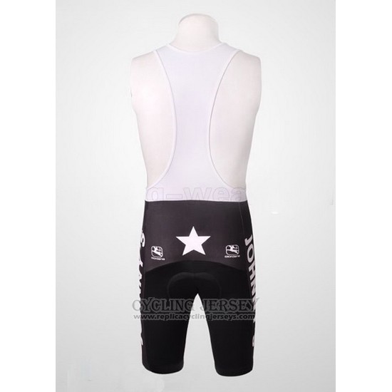 2010 Cycling Jersey Johnnys Yellow and Black Short Sleeve and Bib Short