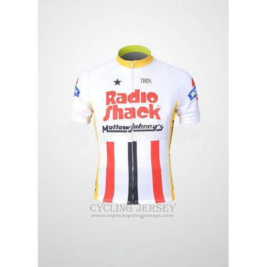 2011 Cycling Jersey Johnnys White and Red Short Sleeve and Bib Short