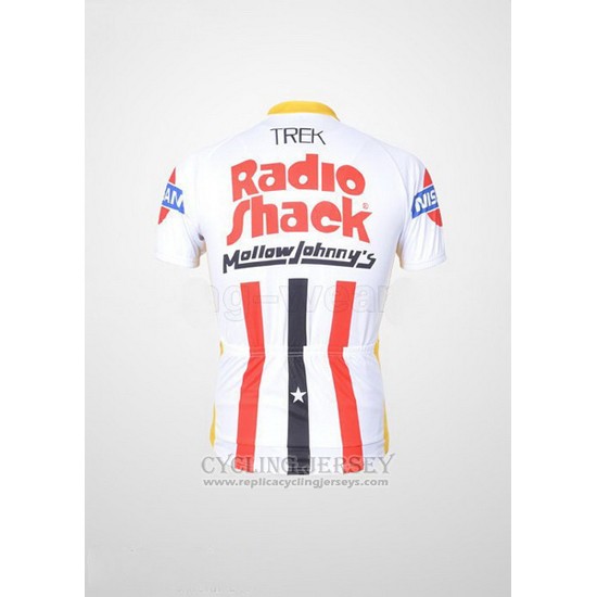 2011 Cycling Jersey Johnnys White and Red Short Sleeve and Bib Short