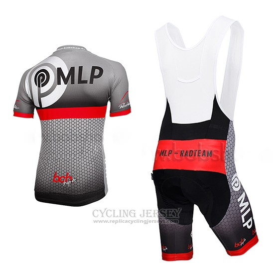 2013 Cycling Jersey MLP Team Bergstrasse Gray Short Sleeve and Bib Short