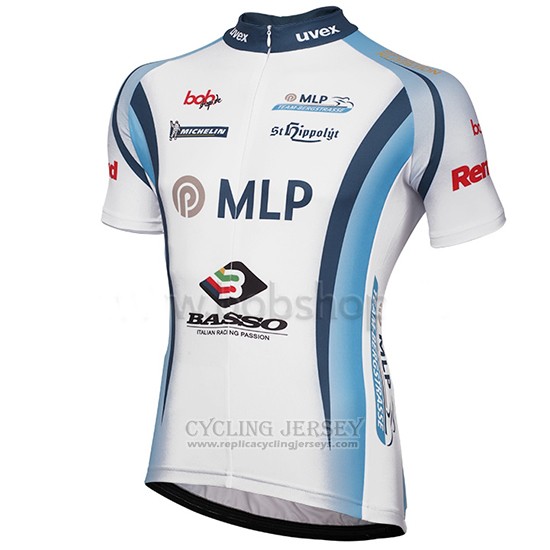 2014 Cycling Jersey MLP Team Bergstrasse White Short Sleeve and Bib Short
