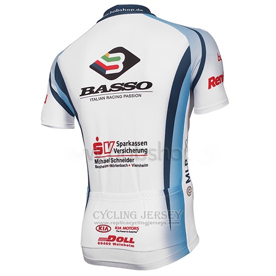 2014 Cycling Jersey MLP Team Bergstrasse White Short Sleeve and Bib Short