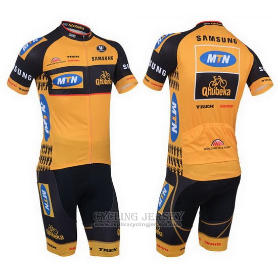2013 Cycling Jersey MTN Orange Short Sleeve and Bib Short