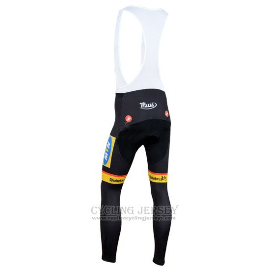 2014 Cycling Jersey MTN Black and Yellow Long Sleeve and Bib Tight