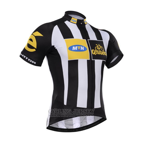 2015 Cycling Jersey MTN Black and White Short Sleeve and Bib Short