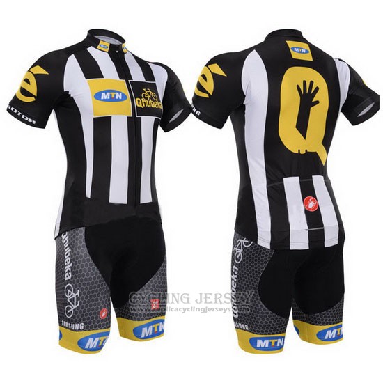 2015 Cycling Jersey MTN Black and White Short Sleeve and Bib Short