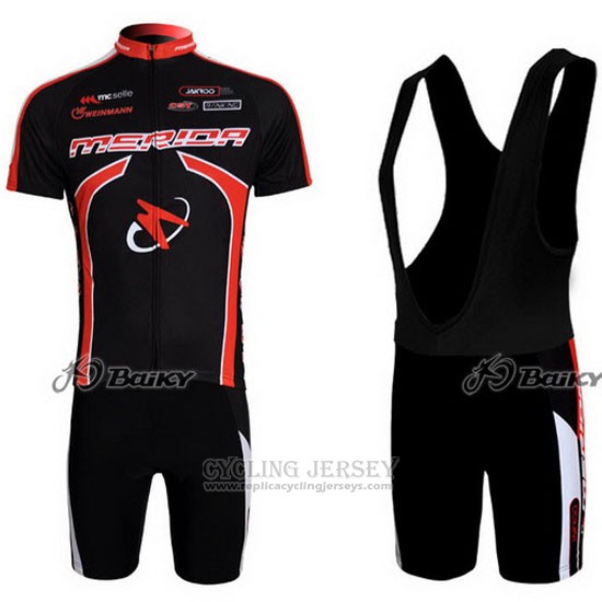 2011 Cycling Jersey Merida Black Short Sleeve and Bib Short