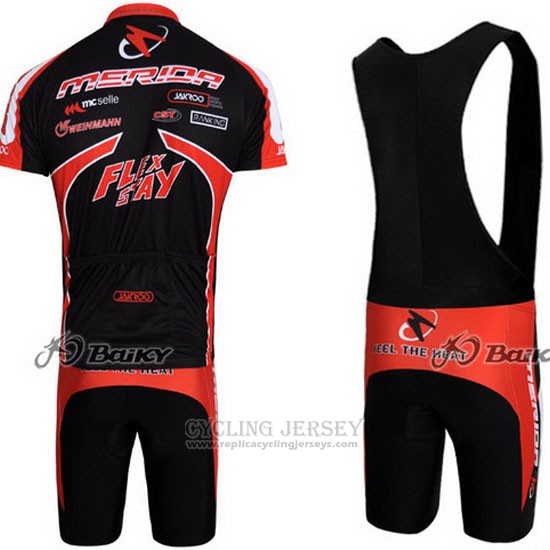 2011 Cycling Jersey Merida Black Short Sleeve and Bib Short