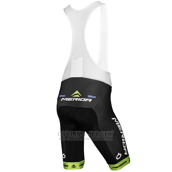2016 Cycling Jersey Multivan Merida Green and White Short Sleeve and Bib Short