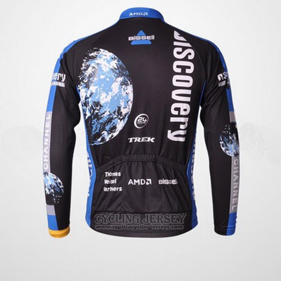 2007 Cycling Jersey Trek Black and Blue Long Sleeve and Bib Tight Pantaloni