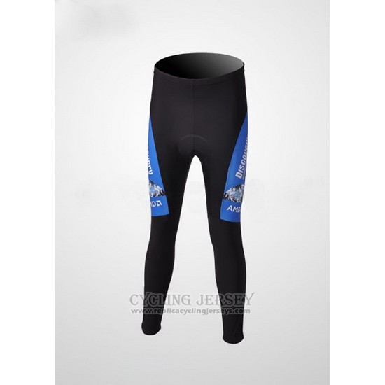 2007 Cycling Jersey Trek Black and Blue Long Sleeve and Bib Tight Pantaloni