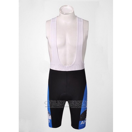 2007 Cycling Jersey Trek Black and Blue Short Sleeve and Bib Short