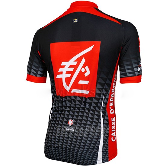 2010 Cycling Jersey Caisse D Epargne Black and White Short Sleeve and Bib Short