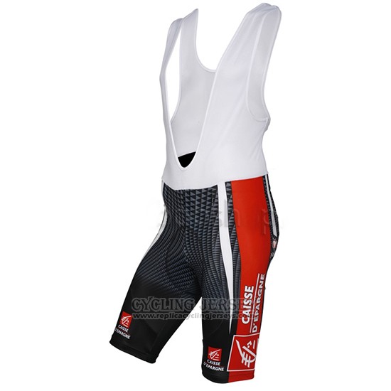 2010 Cycling Jersey Caisse D Epargne Black and White Short Sleeve and Bib Short