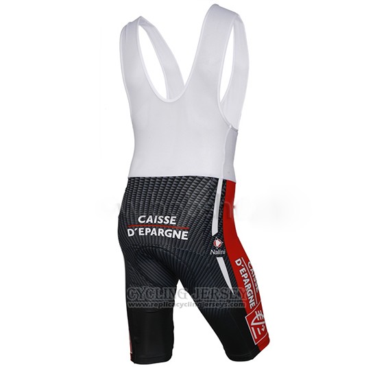 2010 Cycling Jersey Caisse D Epargne Black and White Short Sleeve and Bib Short