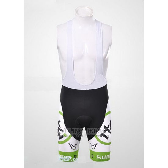 2012 Cycling Jersey 1t4i White and Green Short Sleeve and Bib Short