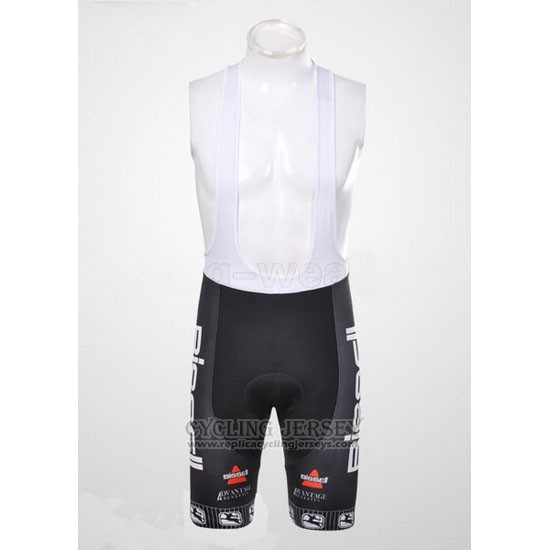 2012 Cycling Jersey Bissell White and Red Short Sleeve and Bib Short