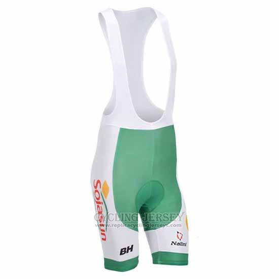 2013 Cycling Jersey Sojasun White and Green Short Sleeve and Bib Short