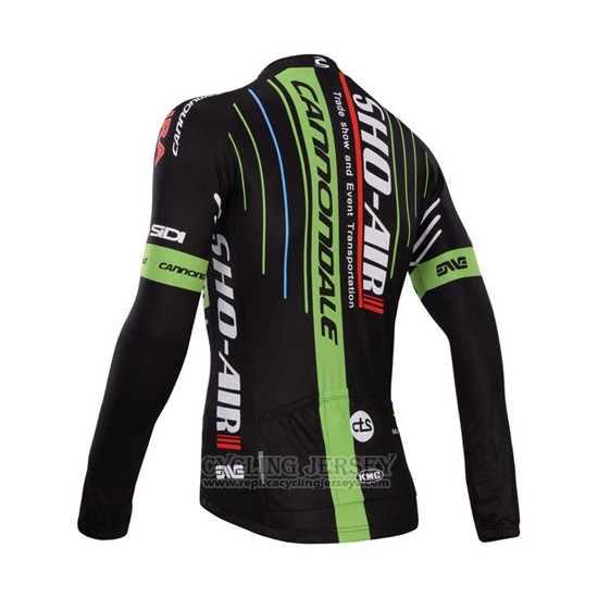 2014 Cycling Jersey Sho Air Cannondale Black Long Sleeve and Bib Tight