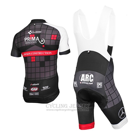 2015 Cycling Jersey Achieve Black Short Sleeve and Bib Short