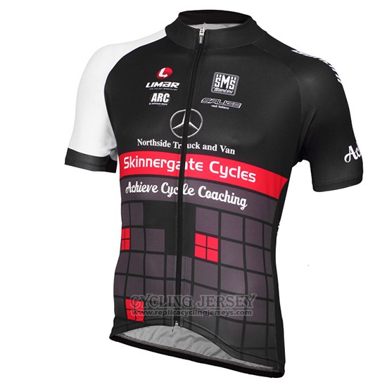 2015 Cycling Jersey Achieve Black Short Sleeve and Bib Short