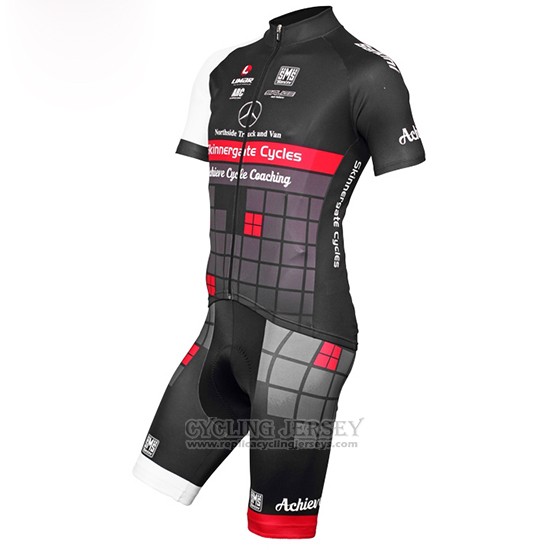 2015 Cycling Jersey Achieve Black Short Sleeve and Bib Short