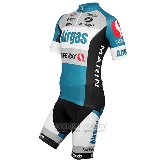 2015 Cycling Jersey D3 Devo Airgas Blue and Black Short Sleeve and Bib Short