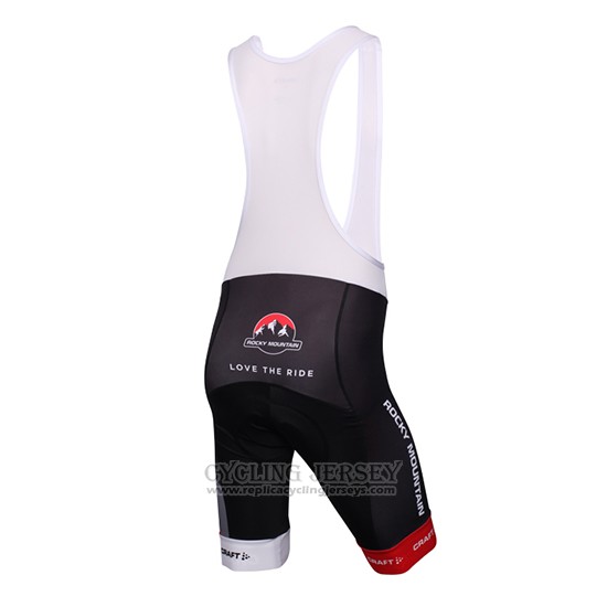2016 Cycling Jersey Craft Rocky Mountain White and Black Short Sleeve and Bib Short