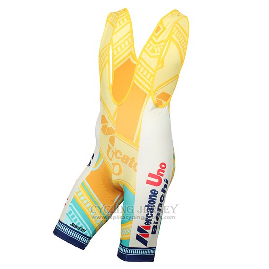 2016 Cycling Jersey Mercatone Uno Yellow Short Sleeve and Bib Short