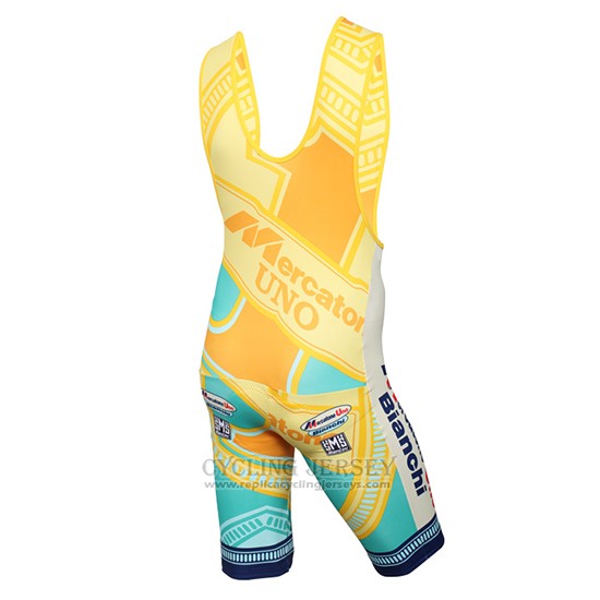2016 Cycling Jersey Mercatone Uno Yellow Short Sleeve and Bib Short