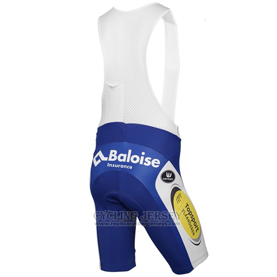 2016 Cycling Jersey Sport Vlaanderen Baloise White and Yellow Short Sleeve and Bib Short