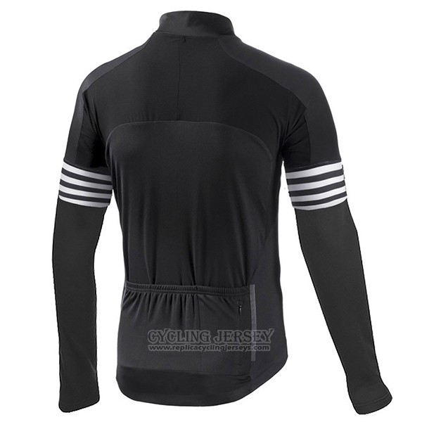 2017 Cycling Jersey Aero Noir Black Long Sleeve and Bib Tight