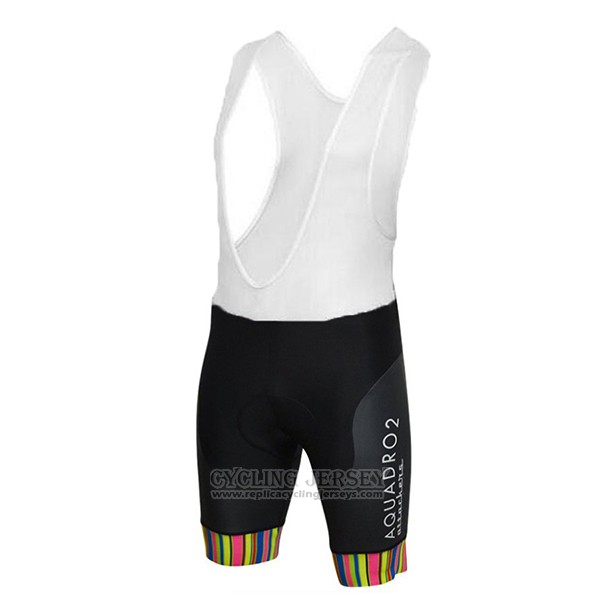 2017 Cycling Jersey Aquadro Attackers White Short Sleeve and Bib Short