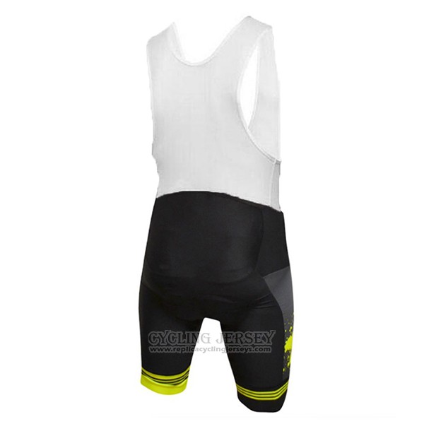 2017 Cycling Jersey Aquadro Splash Black and Yellow Short Sleeve and Bib Short