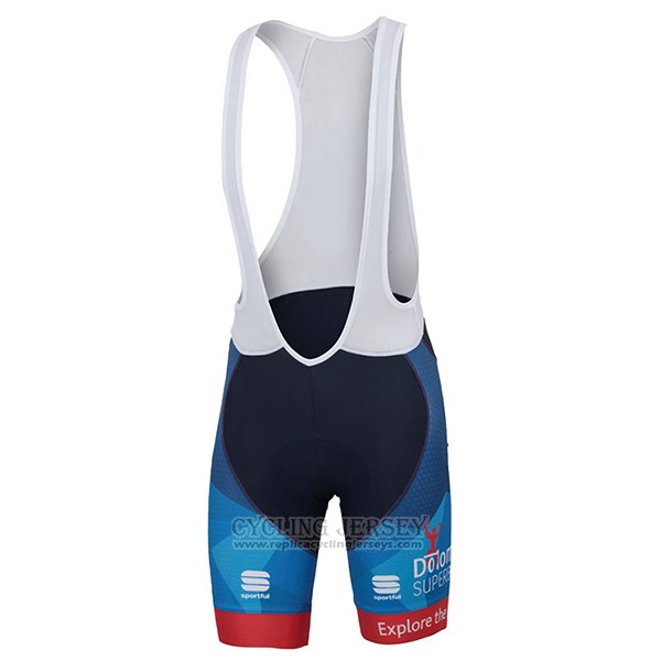 2017 Cycling Jersey Dolomiti Superbike Blue Short Sleeve and Bib Short