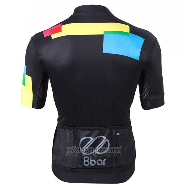 2017 Cycling Jersey Equipo 8bar Black Short Sleeve and Bib Short