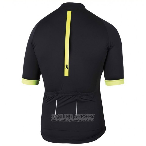2017 Cycling Jersey Etxeondo Entzun Black and Yellow Short Sleeve and Bib Short