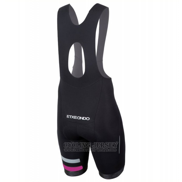 2017 Cycling Jersey Etxeondo Entzun Purple Short Sleeve and Bib Short