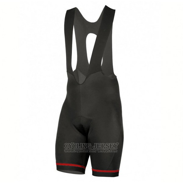 2017 Cycling Jersey Etxeondo Neo Black and Red Short Sleeve and Bib Short