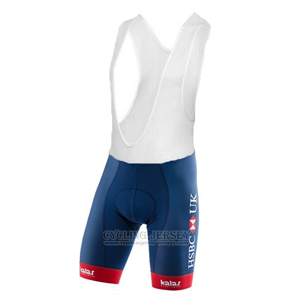 2017 Cycling Jersey Great Britain Blue and White Short Sleeve and Bib Short