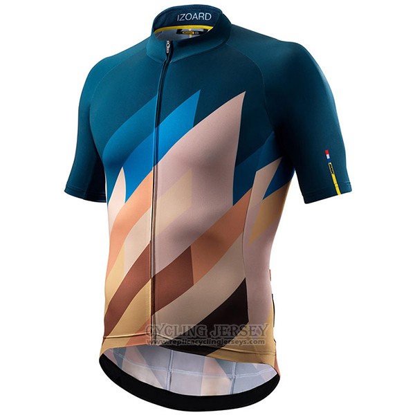 2017 Cycling Jersey Izoaro Marron Short Sleeve and Bib Short