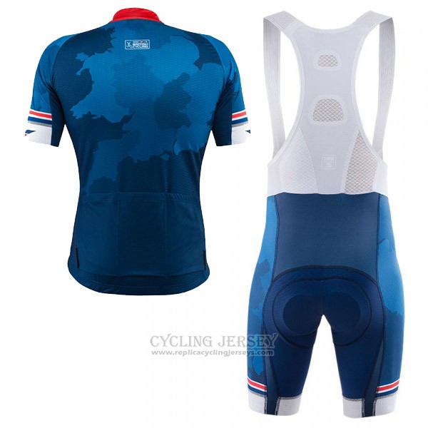 2017 Cycling Jersey Kalas HSBC GB Blue Short Sleeve and Bib Short