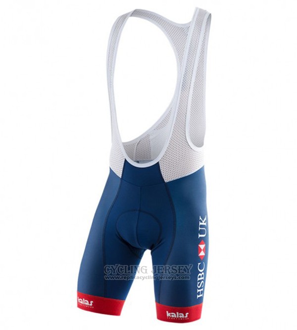 2017 Cycling Jersey Kalas HSBC GB Blue and White Short Sleeve and Bib Short