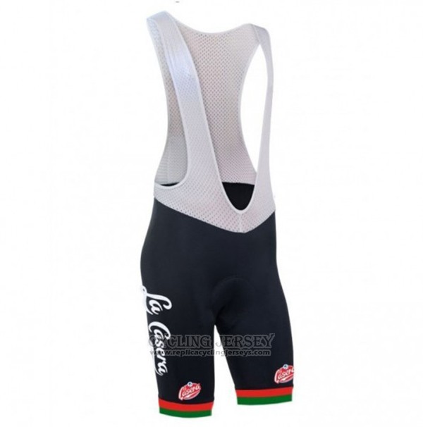 2017 Cycling Jersey La Casera Vintage Red Short Sleeve and Bib Short