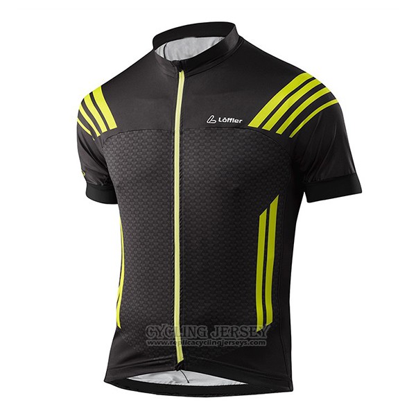 2017 Cycling Jersey Loffler Black Short Sleeve and Bib Short